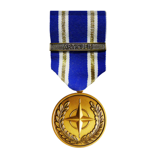 Originalorden NATO Einsatzmedaille ARTICLE 5, ACTIVE ENDEAVOUR - Orden THW